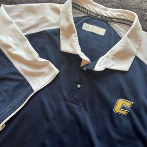 Tennessee Chattanooga UTC Adidas Blue Polo Short Sleeve Shirt Mens‎ 3XL